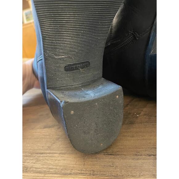 Apostrophe Rounded Toe Black Mid-Calf Boot - Picture 6 of 7